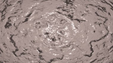 kaotik soyut arkaplan, tek renkli yanık kahverengi renkli ve üç boyutlu kıvrımlı desenli.