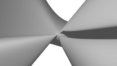Gümüş monokromik 3 boyutlu matematiksel şekil soyut arkaplan görüntüsü gölgeli düz mermer desenlerden yapılmıştır