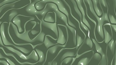 Basit ışık FERN GREEN tek renkli 3D soyut arkaplan resmi gölge perspektifli düz çatırtı desenleri