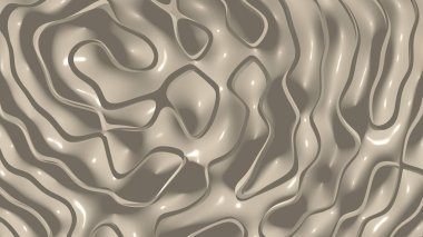 Basit ışık TAN tek renkli 3D soyut arkaplan resmi gölge perspektifli düz çatırtı desenlerinden yapılmıştır