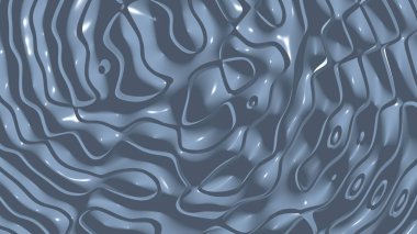 Çeşitli uygulamalar için ışık ve gölgeli BLUE YONDER renginin basit modellerinin 3 boyutlu soyut arkaplanı