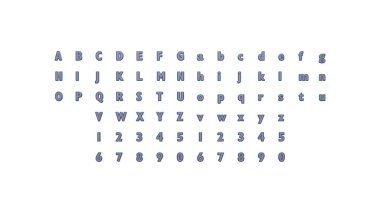 Beyaz arkaplandaki beyaz arkaplan üzerindeki harf ve kaligrafik yazı tipi ve parlak renklerle üç boyutlu resimleme