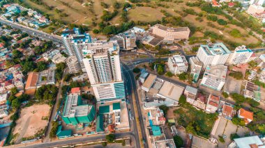Barış, şehir Dar es Salaam cenneti havadan görünümü