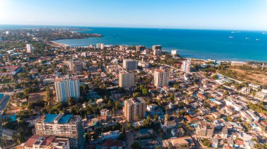 Barış, şehir Dar es Salaam cenneti havadan görünümü