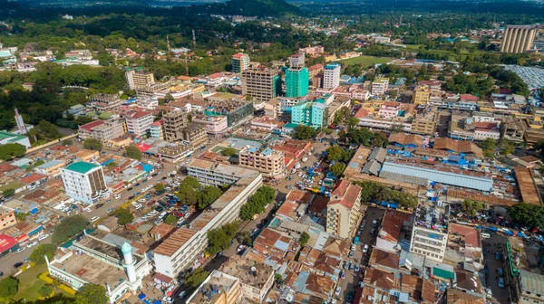 Vista Aérea Cidade Arusha Tanzânia — Fotografia de Stock