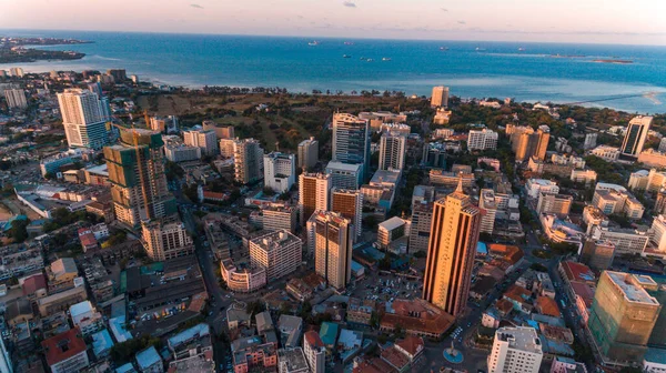 Luftaufnahme Der Oase Des Friedens Stadt Dares Salaam — Stockfoto