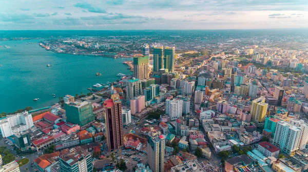 Vista Aérea Del Remanso Paz Ciudad Dar Salaam — Foto de Stock