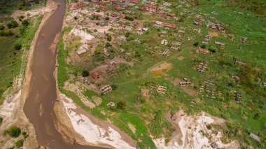 Jangwani bölgesinin hava görüntüsü