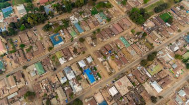 Morogoro kasabasının hava manzarası