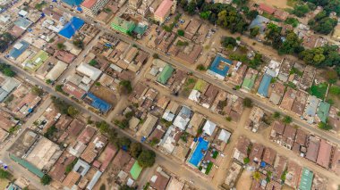 Morogoro kasabasının hava manzarası