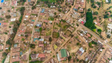 Morogoro kasabasının hava manzarası