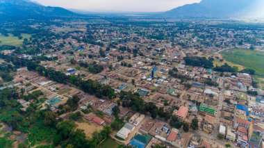 Morogoro kasabasının hava manzarası