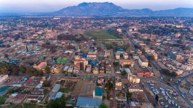 Morogoro kasabasının hava manzarası