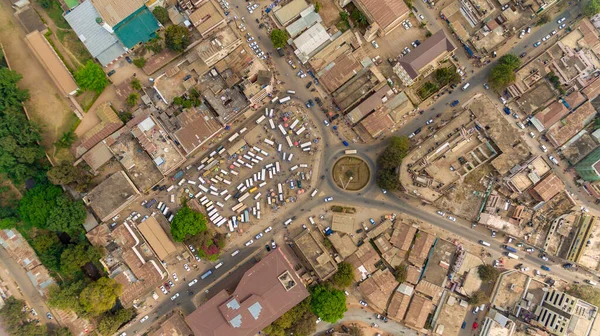 Morogoro镇的鸟瞰图 — 图库照片