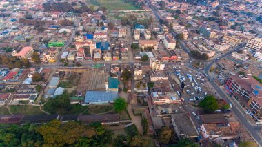 Morogoro kasabasının hava manzarası