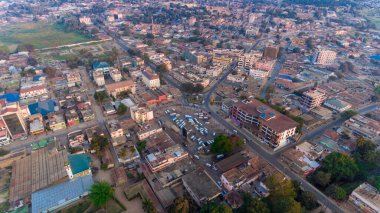 Morogoro kasabasının hava manzarası