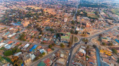 Morogoro kasabasının hava manzarası