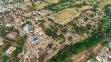 Morogoro kasabasının hava manzarası