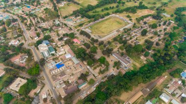 Morogoro kasabasının hava manzarası