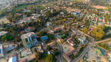 Morogoro kasabasının hava manzarası