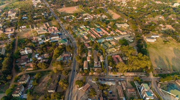 Vanuit Lucht Uitzicht Morogoro Stad — Stockfoto