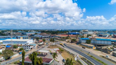 Dar es Salaam 'daki temeke alanının hava görüntüsü