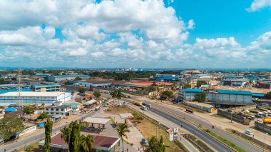 Dar es Salaam 'daki temeke alanının hava görüntüsü