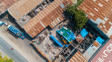 Dar es Salaam 'daki temeke alanının hava görüntüsü