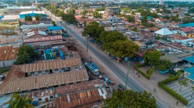 Dar es Salaam 'daki temeke alanının hava görüntüsü