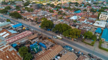 Dar es Salaam 'daki temeke alanının hava görüntüsü