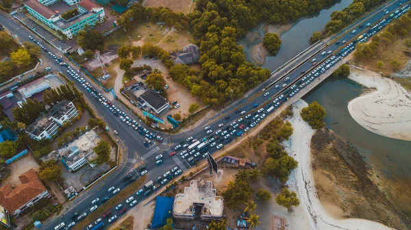 Vista Aérea Del Puente Venta Dar Salaam —  Fotos de Stock