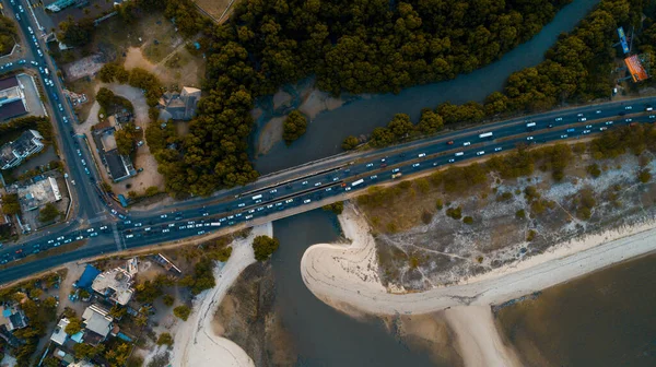 Вид Воздуха Мост Селандера Дар Салам — стоковое фото