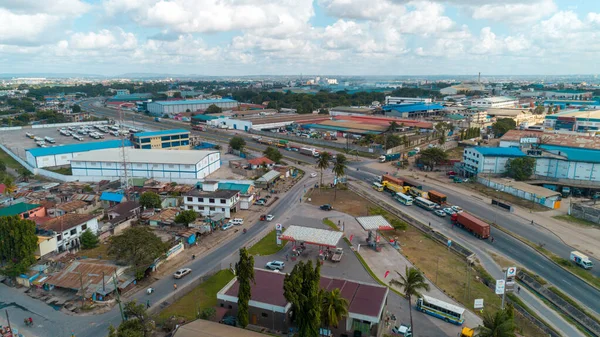 Luchtfoto Van Het Temeke Gebied Dar Salaam — Stockfoto