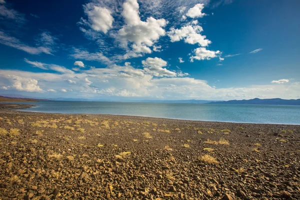 图尔卡纳湖 永久的沙漠湖 — 图库照片