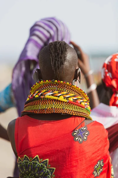 Turkana Visel Kézzel Készült Gyöngy Hagyományos Jewerly — Stock Fotó