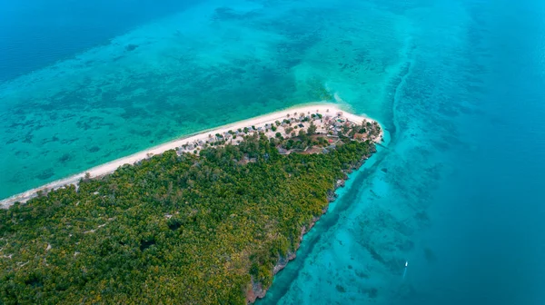 Légi Felvétel Bawe Sziget Zanzibar — Stock Fotó