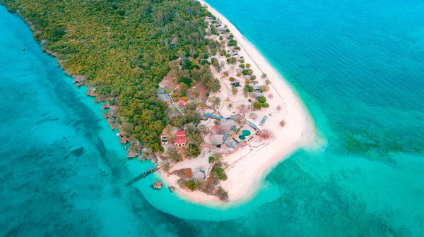 Vista Aérea Ilha Bawe Zanzibar — Fotografia de Stock