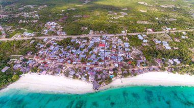 african local settlement at jambiani, Zanzibar clipart