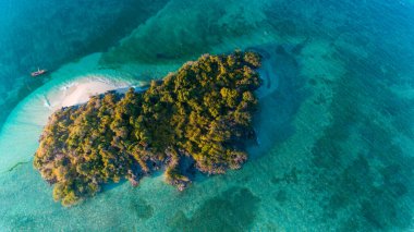 Fumba adasının havadan görünüşü, zanzibar