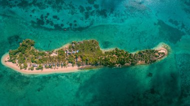 Zanzibar'chapwani adasının havadan görünümü