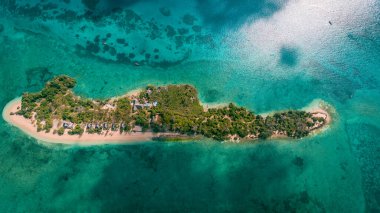 Zanzibar'chapwani adasının havadan görünümü