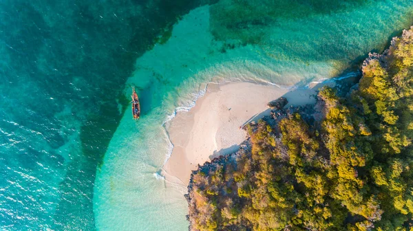 Luchtfoto Van Fumba Eiland Zanzibar — Stockfoto