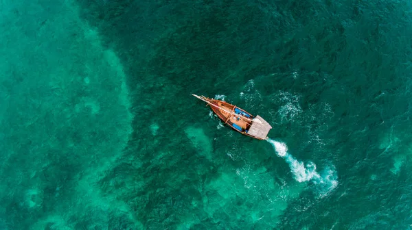 Fiashermen Locale Dhow Tradizionale Legno — Foto Stock