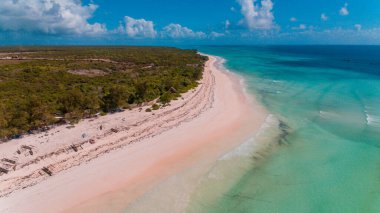 Matemwe kıyı şeridinin havadan görünüşü, Zanzibar