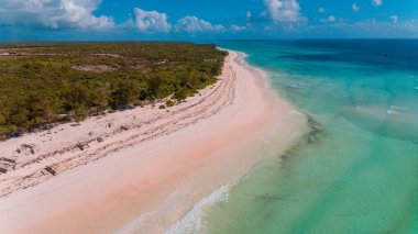 Matemwe kıyı şeridinin havadan görünüşü, Zanzibar