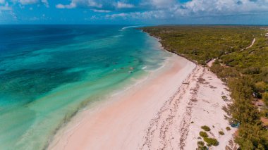 Matemwe kıyı şeridinin havadan görünüşü, Zanzibar