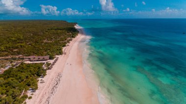 Matemwe kıyı şeridinin havadan görünüşü, Zanzibar