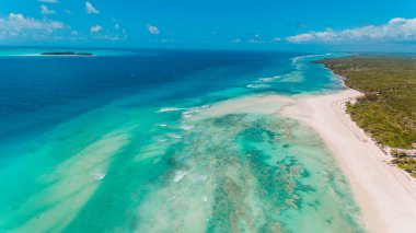 Matemwe kıyı şeridinin havadan görünüşü, Zanzibar
