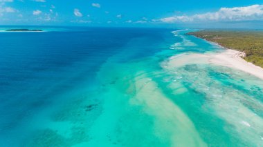 Matemwe kıyı şeridinin havadan görünüşü, Zanzibar