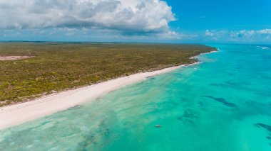 Matemwe kıyı şeridinin havadan görünüşü, Zanzibar